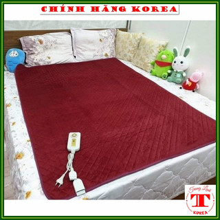 Chăn điện hàn quốc chính hãng Hanli 1m4 x 1m8 - Đệm điện Nhung nội địa Korea, tranglinh