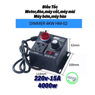 Dimmer 10 cấp bộ điều chỉnh tốc độ động cơ 4000w 220v ac scr