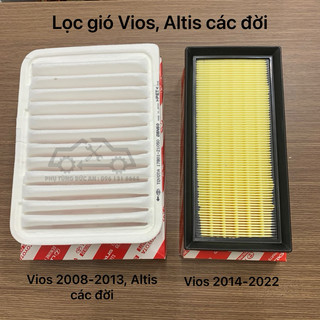 Lọc gió động cơ vios đời 2003-2022 các đời