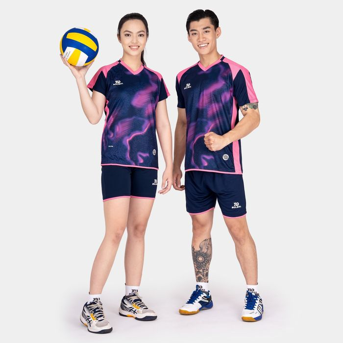 Quần Áo Bóng Chuyền Nữ ,Bóng Chuyền Nam Bulbal Aura Cao Cấp, Vải Bul-Wave Co Giãn Tốt, Thấm Hút Mồ Hôi