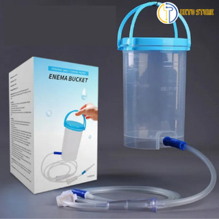 Bộ Bình truyền thải độc Ca truyền thải độc đại tràng Coffee Enema 1,2L có nắp đậy, Xô truyền Quốc Tế
