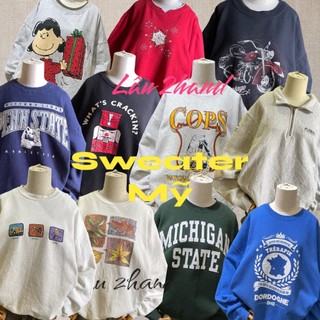 Áo sweater secondhand mỹ bigsize unisex, form rộng, ảo nỉ VIP loại 1, Lâu 2hand