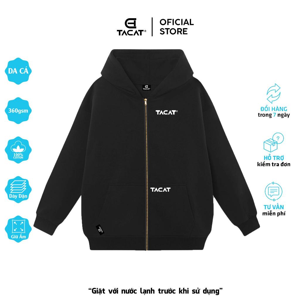 Áo hoodie local brand Tacat áo khoác hoodie zip NỈ DA CÁ nam, nữ áo khoác hoodie áo khoác hoodie zip B2