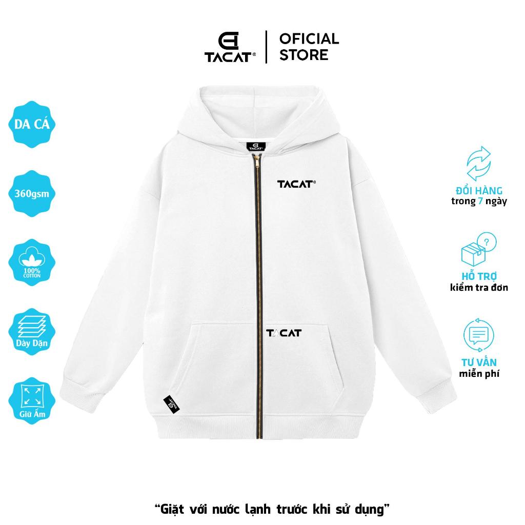 Áo hoodie local brand Tacat áo khoác hoodie zip NỈ DA CÁ nam, nữ áo khoác hoodie áo khoác hoodie zip B2