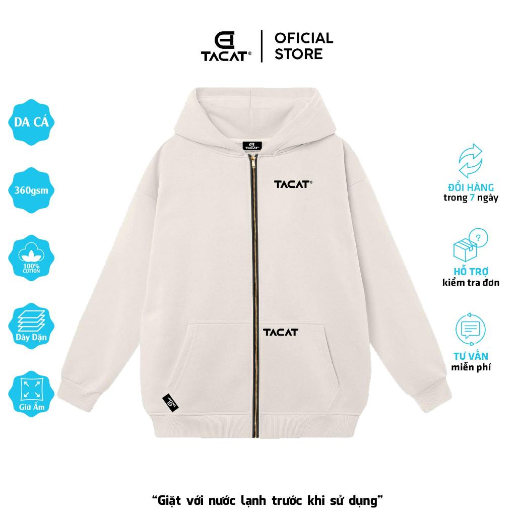 Áo hoodie local brand Tacat áo khoác hoodie zip NỈ DA CÁ nam, nữ áo khoác hoodie áo khoác hoodie zip B2