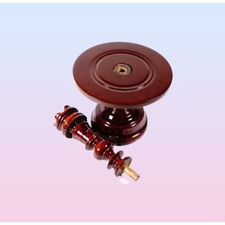 CẶP ĐÈN THỜ 40CM - Gỗ tràm bông vàng
