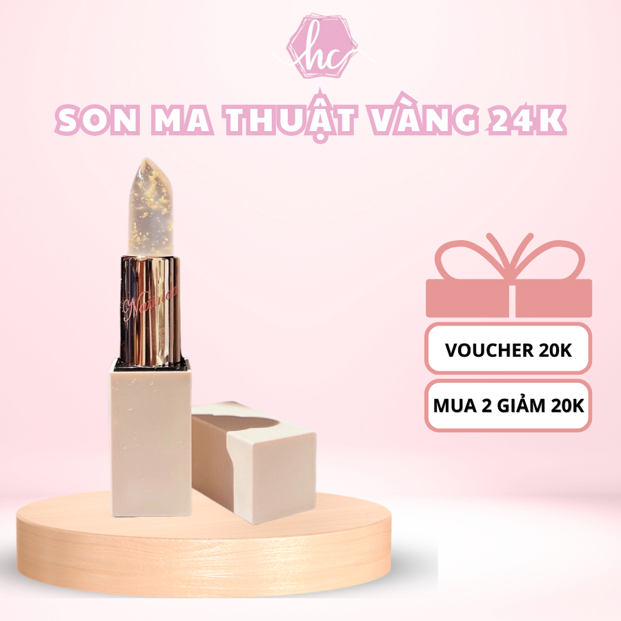 Son Ma Thuật Natinda Magic Tattoo Gold Lip Stick Vàng 24k
