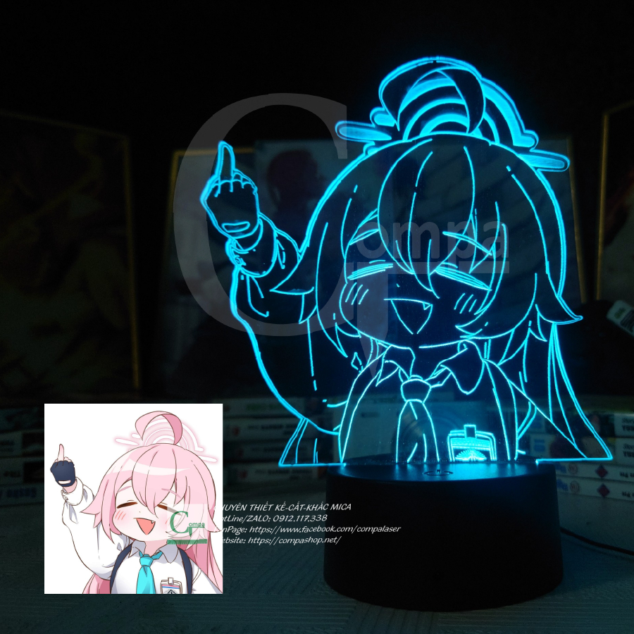 Đèn Ngủ Blue Archive Takanashi Hoshino Type 01 16 MÀU TUỲ CHỈNH ABA0101