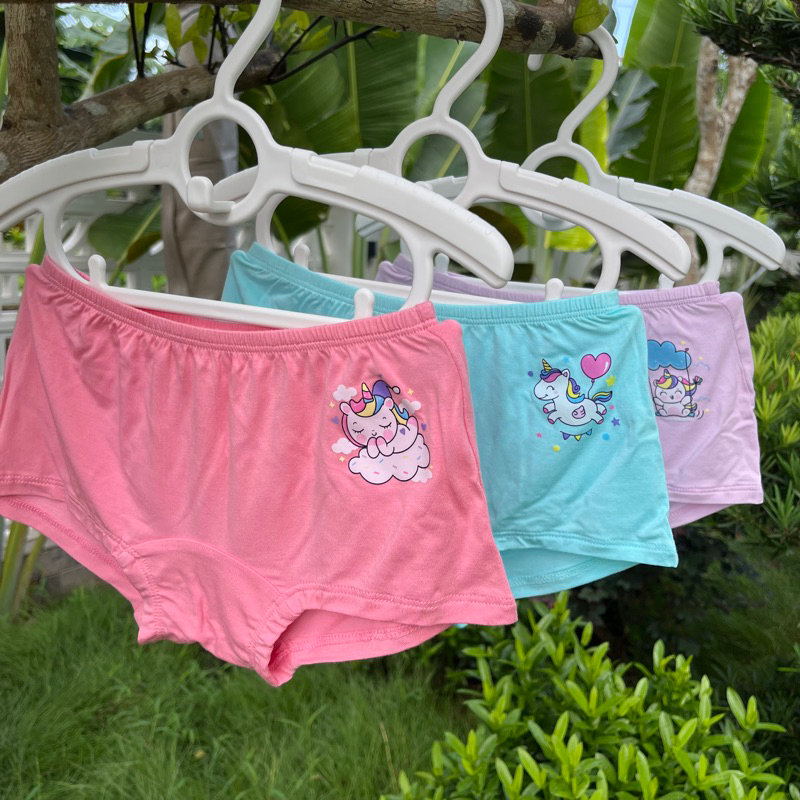 Set 3 quần chip bé gái size đại, quần lót bé gái mềm mại, kháng khuẩn, an toàn cho da nhạy cảm, made in Vietnam