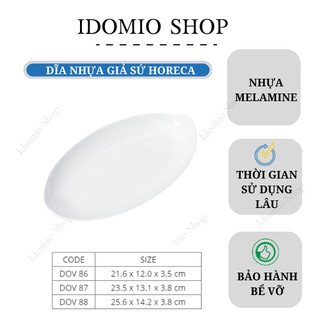 Dĩa Nhựa Melamine Sâu Lòng Cho Nhà Hàng - DOV86