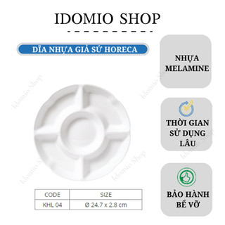 Khay Lẩu 4 Ngăn Nhựa Melamine Cao Cấp - KHL04