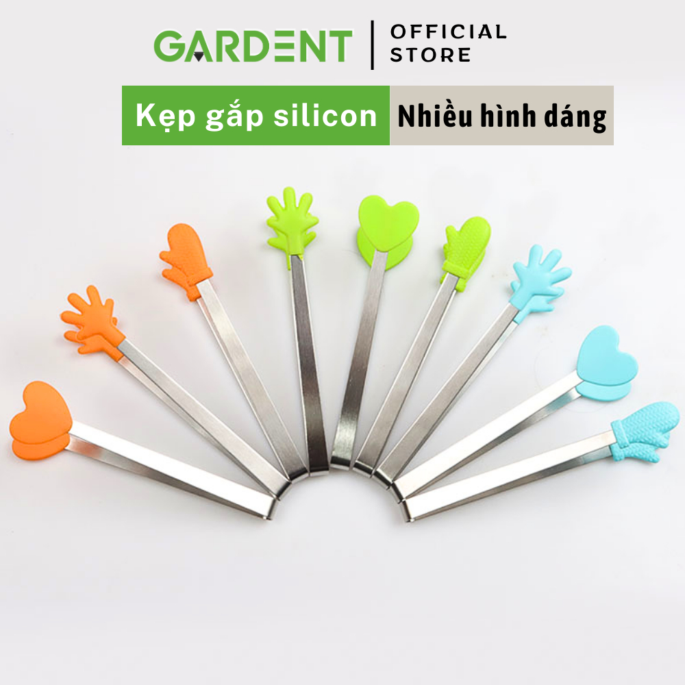 Kẹp Gắp Bọc Silicon GARDENT Làm Vườn Sen Đá Thiết Kế Nhỏ Gọn Hình Bàn Tay, Trái Tim, Bao Tay Dễ Thương