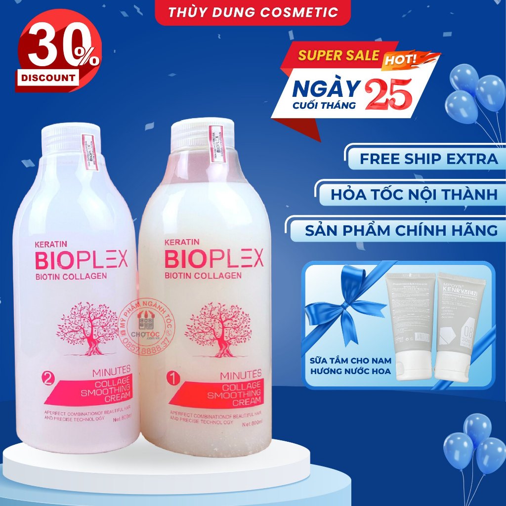 Cặp T.huốc Uốn Lạnh BIOPLEX Mới 800mlx2 sóng căng đẩy sóng