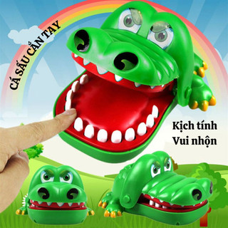 Đồ chơi cá sấu cắn tay kịch tính vui nhôn cho bé phản xạ nhanh