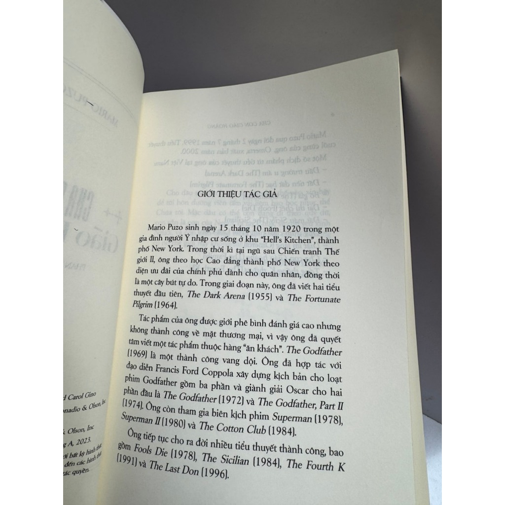 Sách_Combo 5 tiểu thuyết của Mario Puzo - Đông A- NXB Văn Học