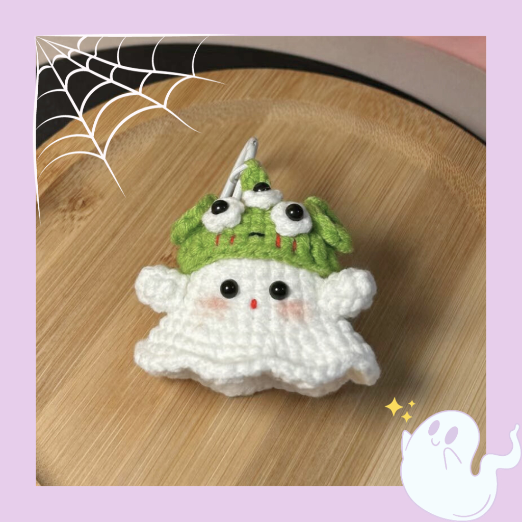 Móc Khóa Ma Nhỏ Len Cosplay Handmade Dễ Thương - UrPuddin'