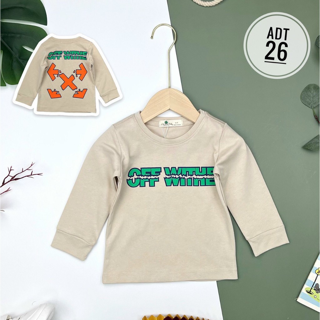 Áo cotton thu đông cho bé trai từ 24-48kg