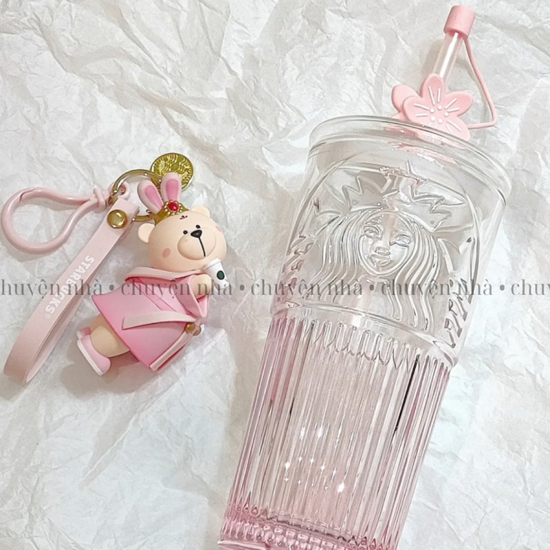 LY THUỶ TINH STARBUCKS 550ml SIREN LOGO