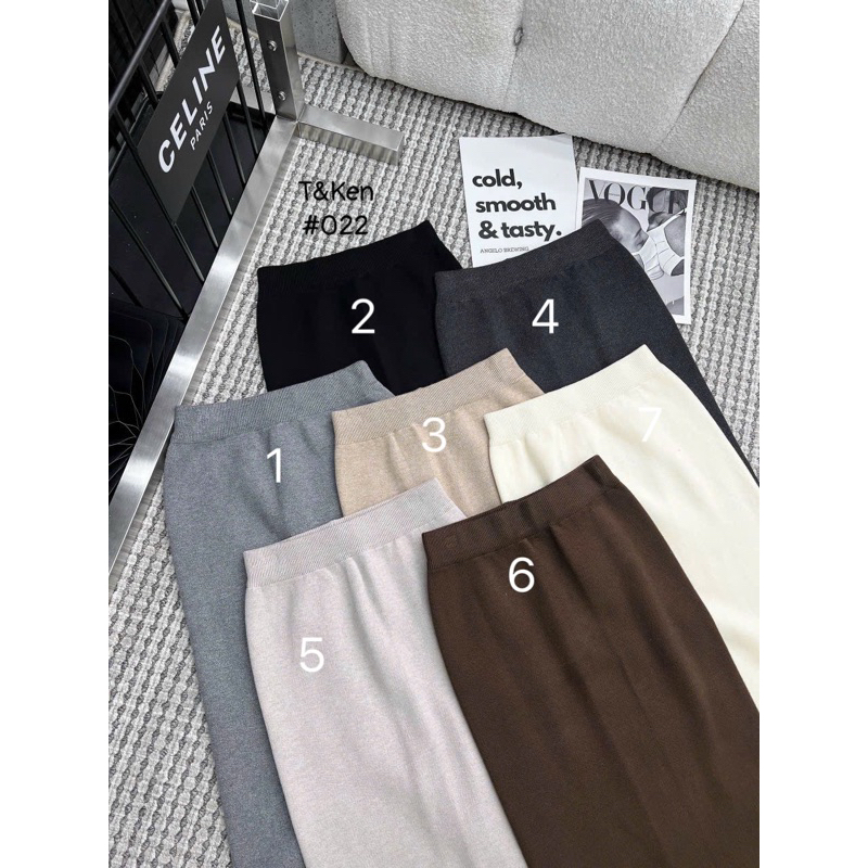 Chân váy len mịn dáng dài QCL1
