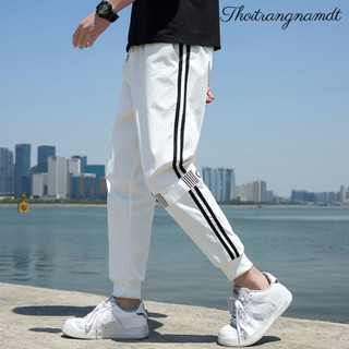 Quần Jogger Nam Nữ 3 Sọc Nỉ Xương Cá Phong Cách Thể Dục Thể Thao Năng Động Cá Tính Unisex - thoitrangnamdt