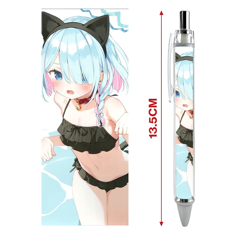 Bút viết In hình Arona Plana  Game Blue Archive - Hình in sắc nét - Bút Gel ngòi 0.5mm by 2D Tộc Shop