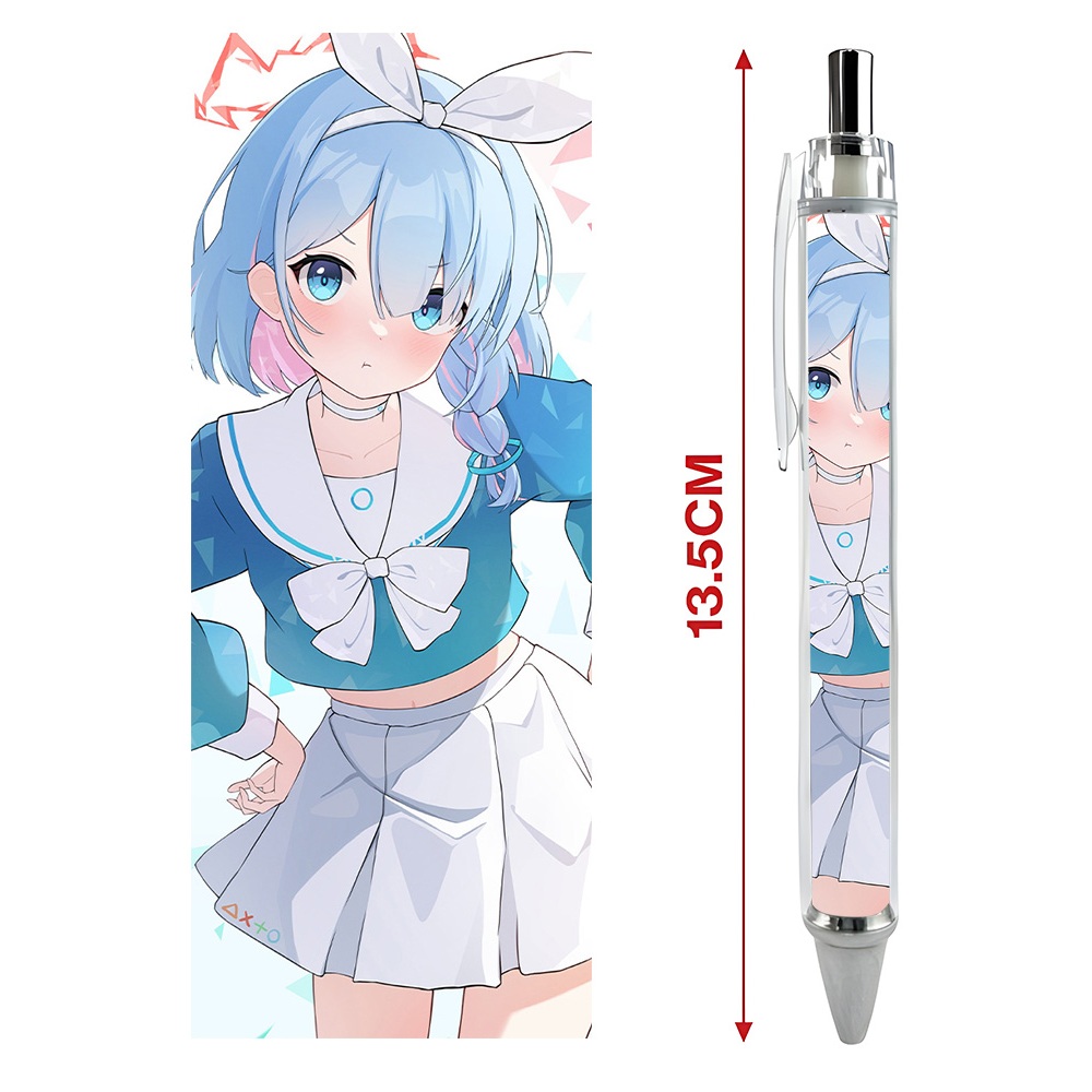 Bút viết In hình Arona Plana  Game Blue Archive - Hình in sắc nét - Bút Gel ngòi 0.5mm by 2D Tộc Shop