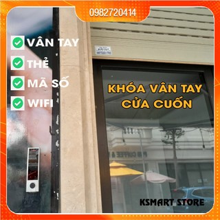 Khóa Vân Tay Cửa Cuốn. Quản lý Người Dùng Và Mở Từ Xa Qua Wifi