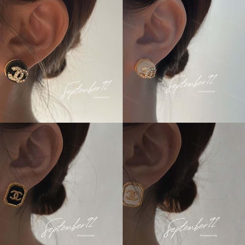 - Khuyên Tai Thương hiệu - Hợp Kim cao cấp mạ vàng 18k