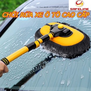 Chổi Rửa Xe Ô Tô, Lau Kính, Sàn Nhà Sợi Mềm Điều Chỉnh Được Độ Cong Và Độ Dài Tiện Lợi