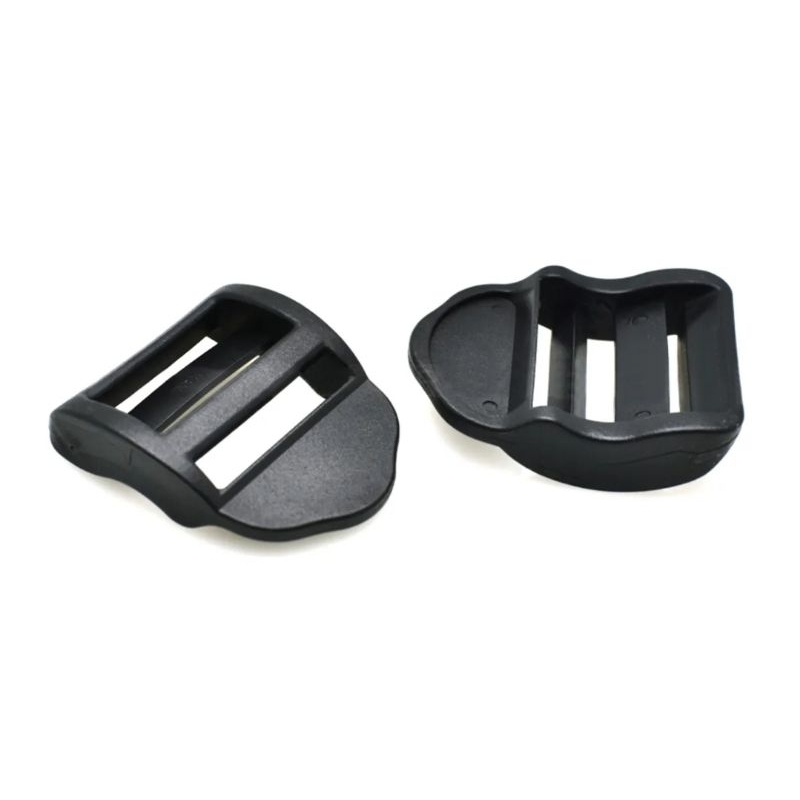 Khóa nhựa rùa 20/25/32/38mm rộng rãi màu đen khóa kiểu thang thanh trượt 1 PC khóa nhả cho ba lô Dây đeo Webbing TA0003