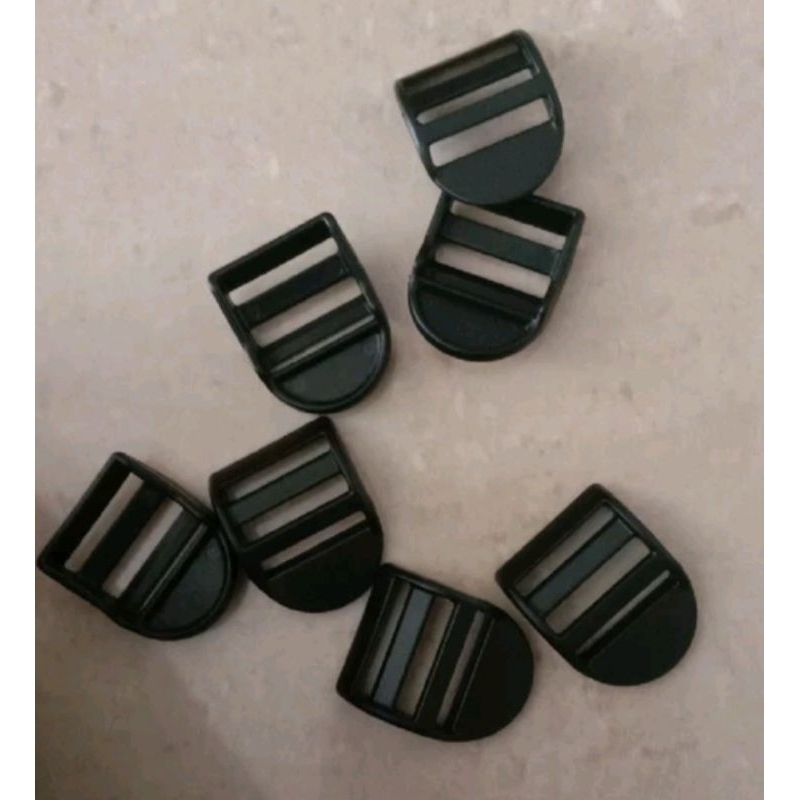 Khóa nhựa rùa 20/25/32/38mm rộng rãi màu đen khóa kiểu thang thanh trượt 1 PC khóa nhả cho ba lô Dây đeo Webbing TA0003