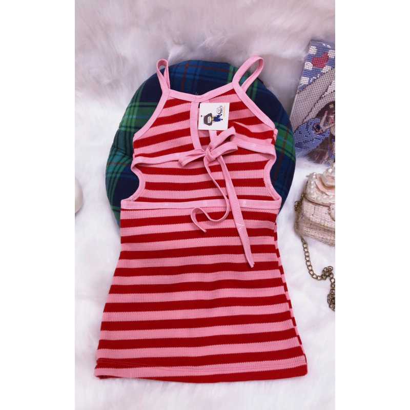 Đầm body 2 dây hở lưng cho bé gái 10-25kg
