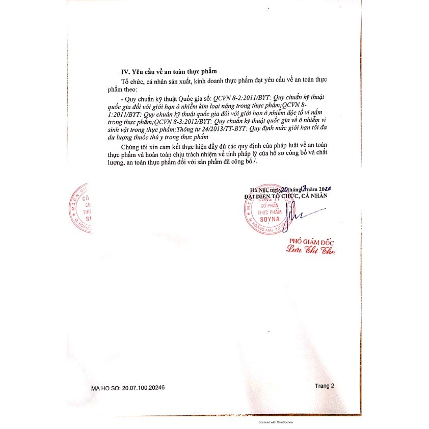 Sữa Hạt Oganic Canxi Nano SoyNa 800g - chính hãng