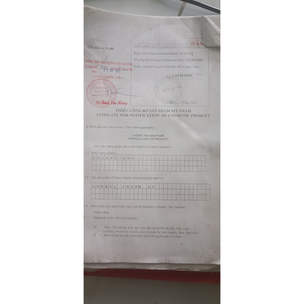 Kem 3X dưỡng trắng da Phương Anh Yody White mẫu mới chính hãng hàng xóa số lô