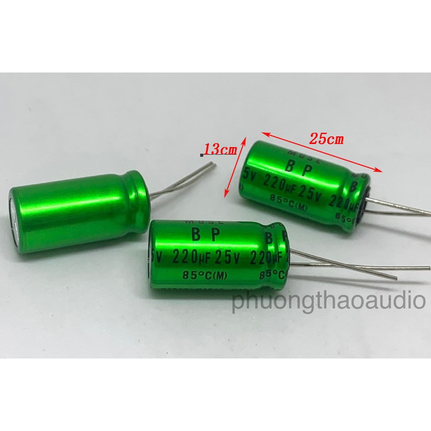 Nichicon Muse BP 1000uf 25v/ 100uf 25v /220uf 25v/ 47uf 25v, tụ khôg phân cực