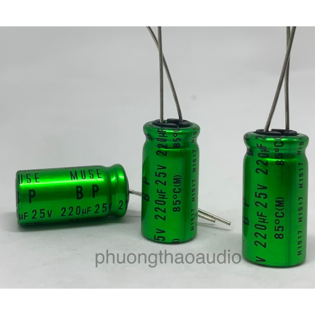 Nichicon Muse BP 1000uf 25v/ 100uf 25v /220uf 25v/ 47uf 25v, tụ khôg phân cực