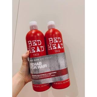Cặp dầu gội-dầu xả Tigi Đỏ chai 750ml thơm, mềm mượt.