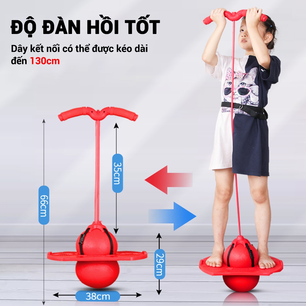 OneTwoFit Đồ Chơi Bóng Nhảy Cảm Biến Cân Bằng Cho Bé - Bóng nhảy dây tăng cường ET018501