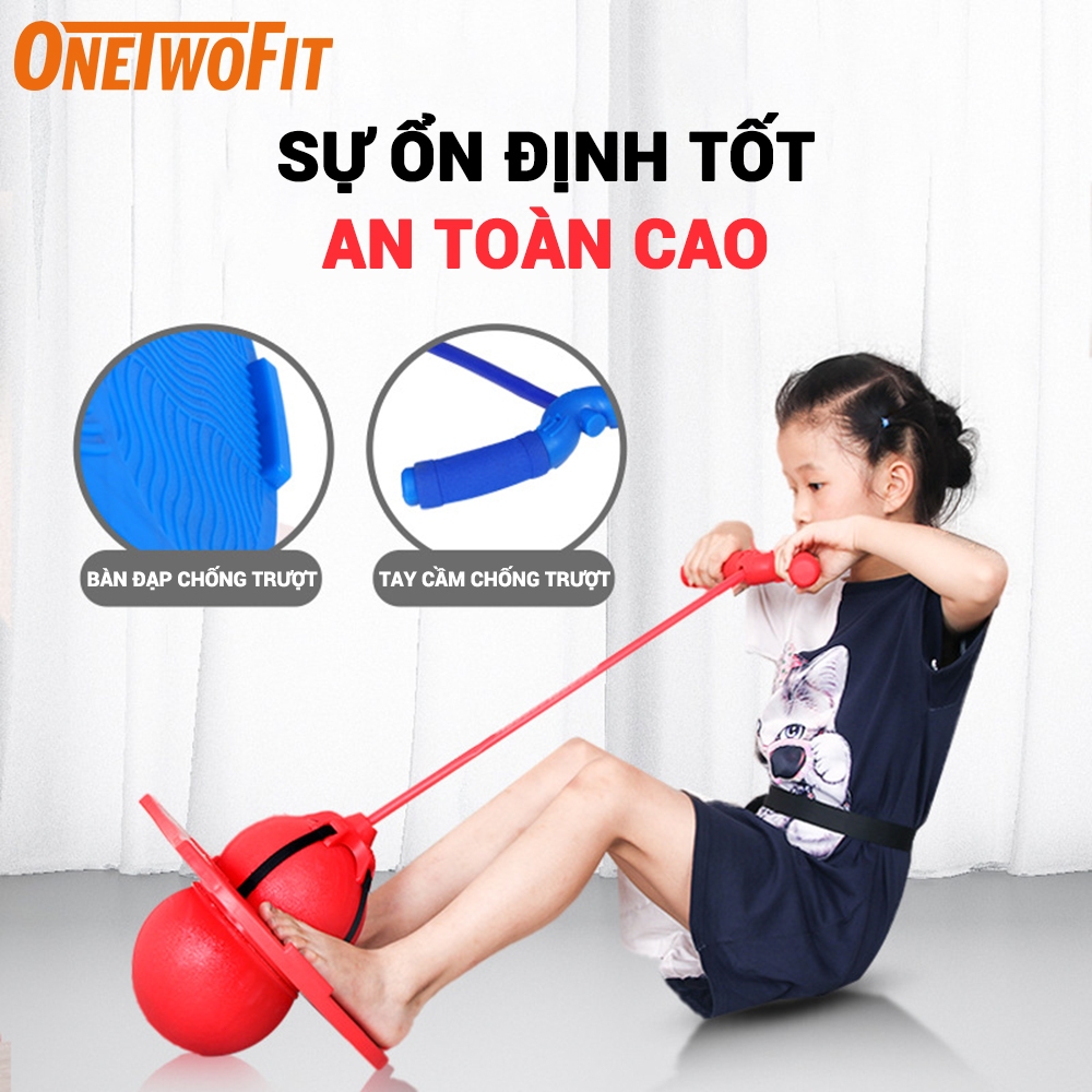 OneTwoFit Đồ Chơi Bóng Nhảy Cảm Biến Cân Bằng Cho Bé - Bóng nhảy dây tăng cường ET018501