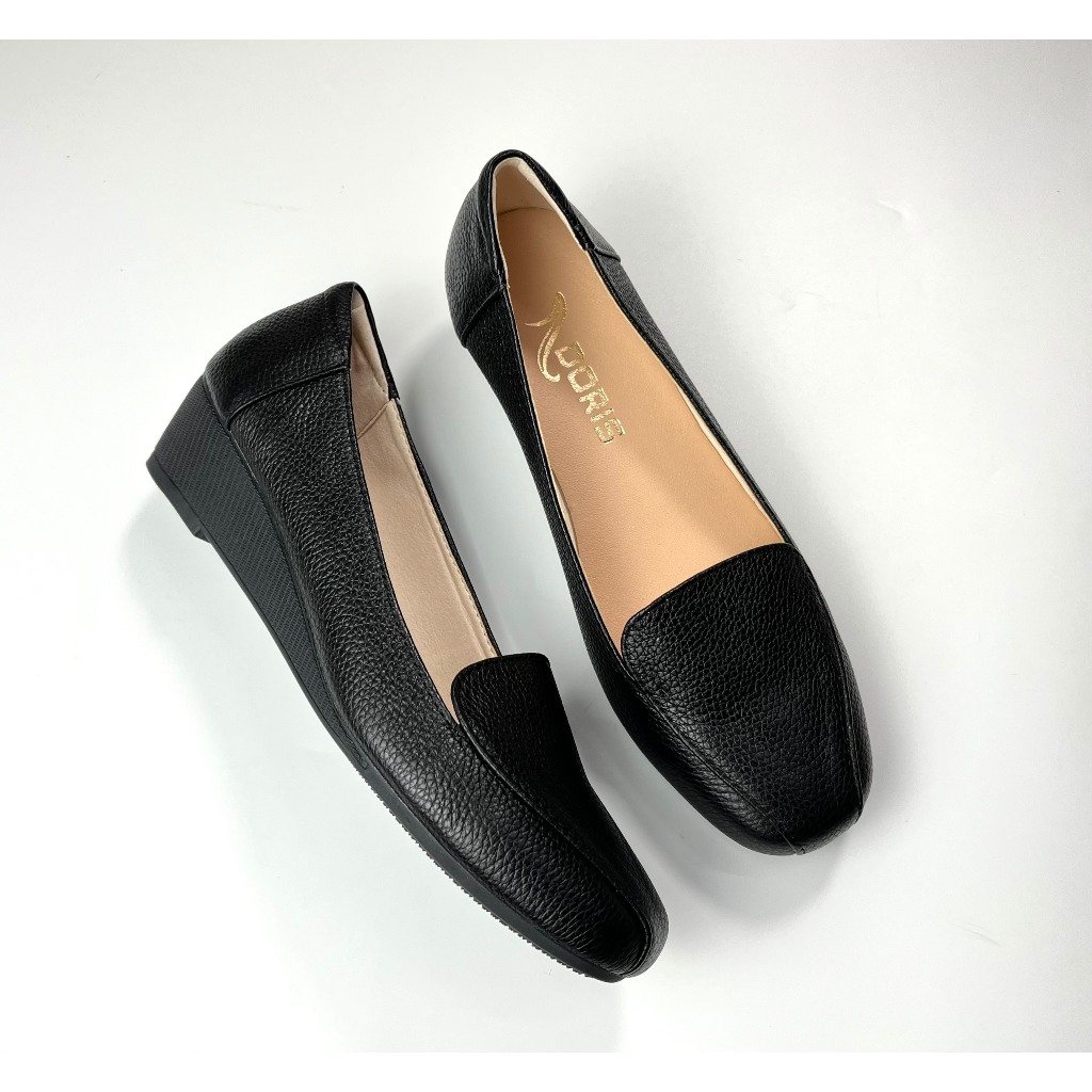 Giày Búp Bê Đế Xuồng da thật 3cm mũi vuông  DN305- FORM CHUẨN.