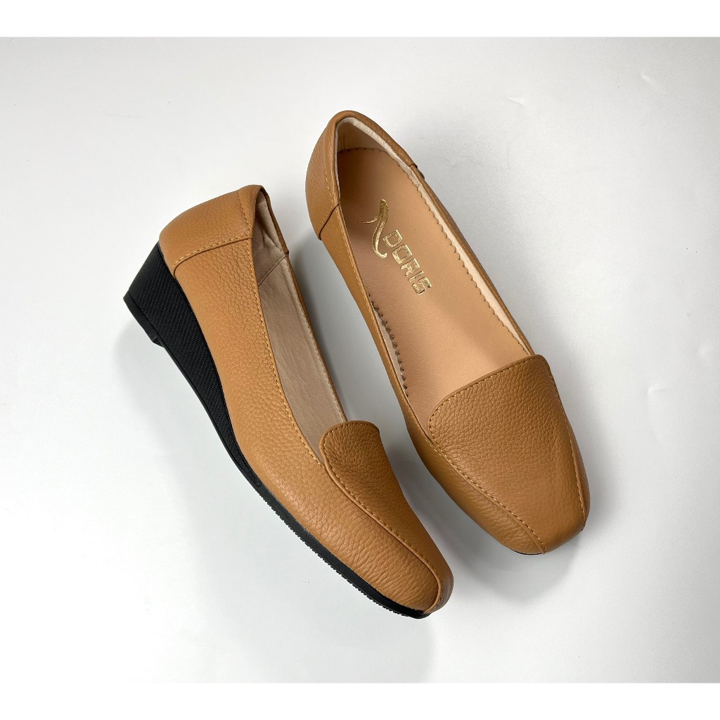 Giày Búp Bê Đế Xuồng da thật 3cm mũi vuông  DN305- FORM CHUẨN.