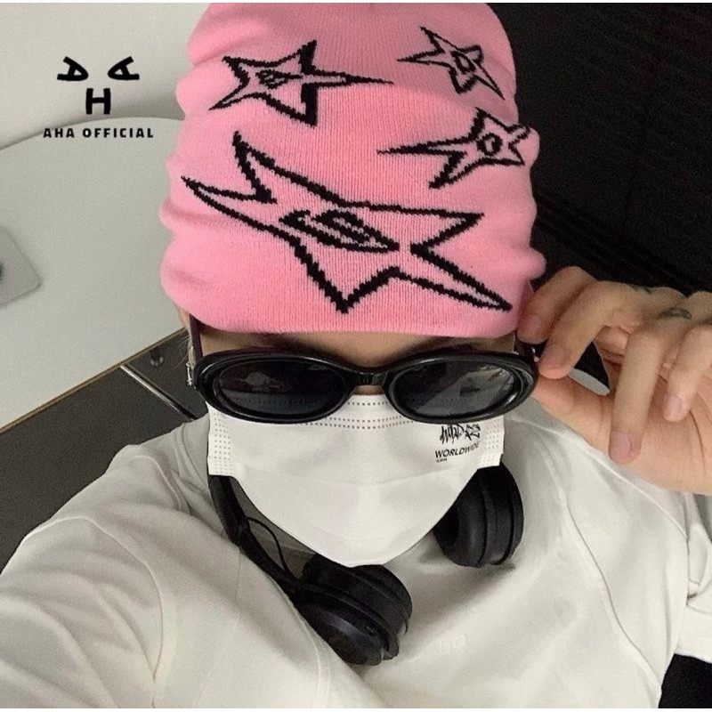 Mũ Len Dệt Kim Phong Cách hip hop Đường Phố