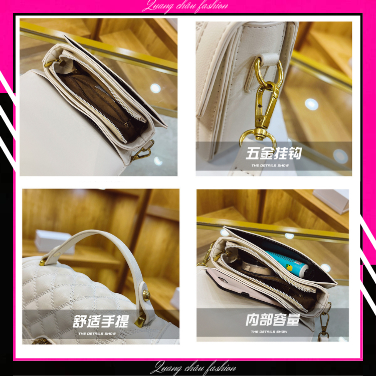 💞Túi Xách,Túi Đeo Chéo Nữ 💞Hàng Cao Cấp Da PU Thêu Nổi Hoạ Tiết Trám Sắc Nét Đã Siêu Mềm,Hàng Quảng Châu Loại 1 QC004