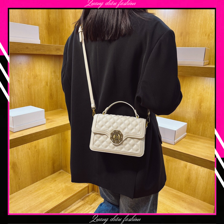 💞Túi Xách,Túi Đeo Chéo Nữ 💞Hàng Cao Cấp Da PU Thêu Nổi Hoạ Tiết Trám Sắc Nét Đã Siêu Mềm,Hàng Quảng Châu Loại 1 QC004