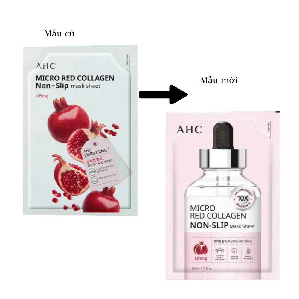 Mặt Nạ Giấy Nâng Cơ, Làm Dịu Da AHC Micro Non-Slip Mask Sheet 33ml