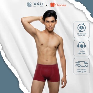 Quần lót nam boxer X4U DELUXE lưng thun form ôm nam tính vải thun dệt kim mềm mịn, co giãn, thấm hút tốt (993)