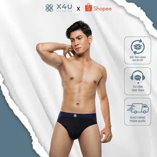 Quần lót nam tam giác Brief X4U SIGNATURE chất thun lạnh mềm mịn co giãn tốt (663)