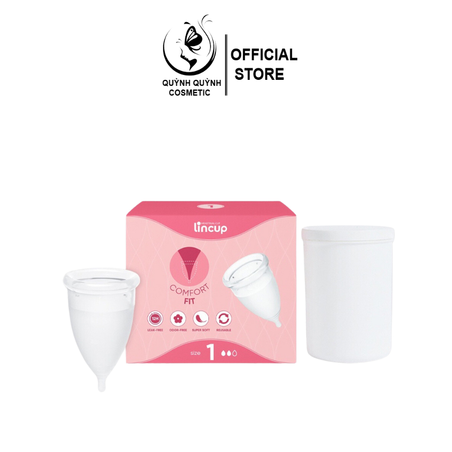 Cốc nguyệt san Lincup chính hãng size 25ml/34ml/40ml  an toàn, tiện lợi nhập khẩu mỹ