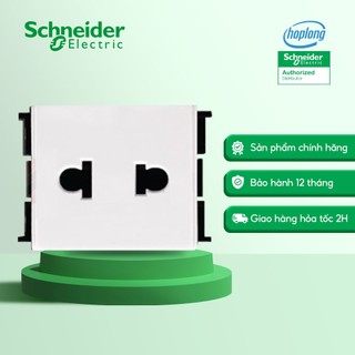 Ổ cắm đơn 2 chấu f1426usm_we_g19 schneider 16a size m dòng s-flexi