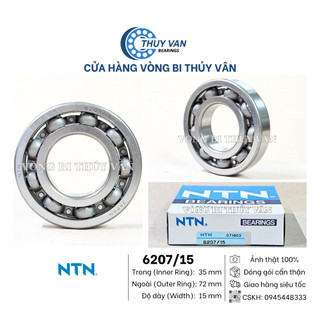 Vòng bi bạc đạn hạt tròn nhỡ 6207 dày 15 6207/15 hãng ntn